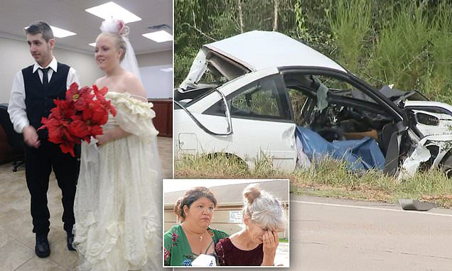 High school sweethearts are killed in a car crash just MINUTES after gettin...